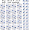 M-Jump 40pcs Adhesive Tape Double Sided White Foam Tape Strong