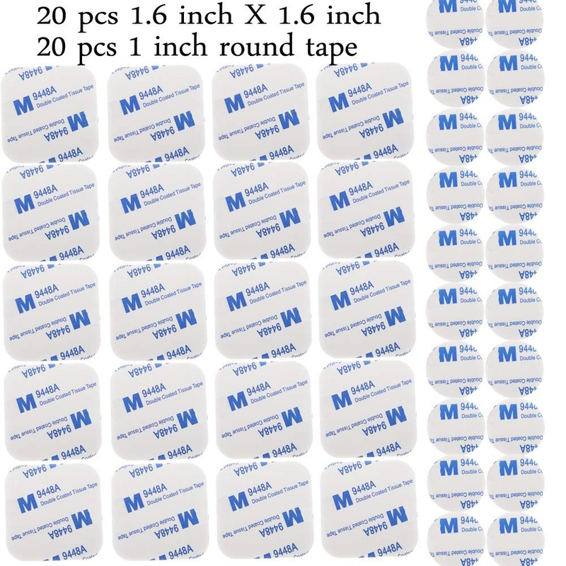 M-Jump 40pcs Adhesive Tape Double Sided White Foam Tape Strong