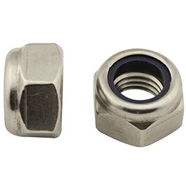 Locking Nuts (Standard Design) - M10 - (Pack of 10) - DIN 985 / ISO 10511 - Stop Nuts - Stainless Steel A2 (V2A) - SC985 | SC-Normteile
