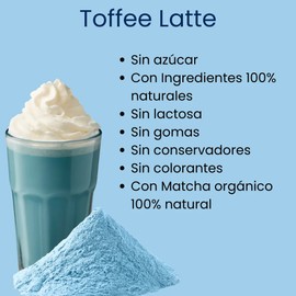 Blue Matcha Latte Con Matcha Orgánico Y Sin Azúcar 500g