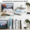 BEANPRECOY Collapsible Magazine File Holder with 4 Compartments, Desktop File