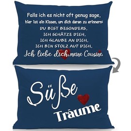 Aosumin Hier ist EIN Kissen um Dich daran zu erinnern Du bist besonders ich schatz Dich ich glaube an Dich ich Liebe Dich Memory Cushion Covers for Cousin Birthday Christmas Gift (Cousin)