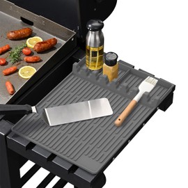 Silicone Mat for Blackstone, 16 * 11.5 In Food Grade Silicone Oven Tool Mat, Perfect Blackstone Grid Accessories, Barbecue Caddy Cutlery Rack Suitable for Kitchen、Cooking, Heat Resistant to 500 ° F