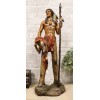Large Native American Indian Eagle Warrior Chief With Spear And