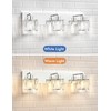 VOLISUN Crystal Vanity Lights - 3 Light Modern Stainless Steel