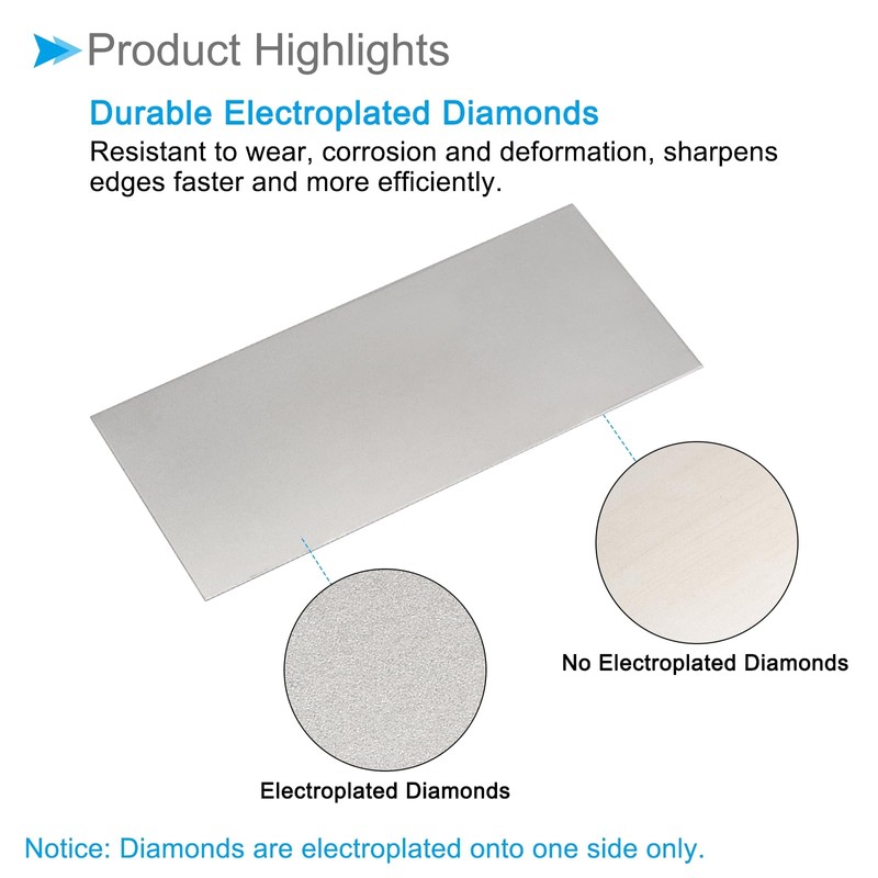 CoCud Diamond Whetstone Sharpening Stone, 2000 Grit 6.69" x 2.95"