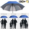 G4Free Windproof Golf Umbrella UV Protection 54 inch Auto Open