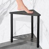 IBosins Corner Shower Stool Shower Foot Rest for Shaving Legs