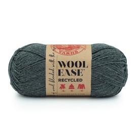 Lion Brand Yarn Wool-Ease - Hilo reciclado, 1 paquete, carbón