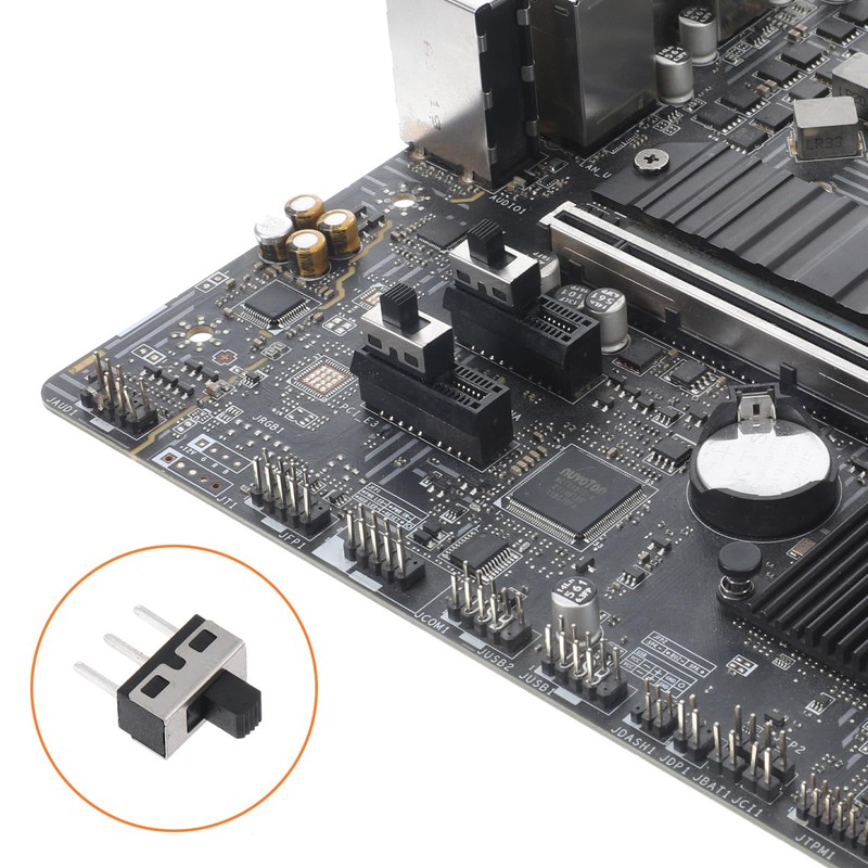 110PCS SPDT Mini Slide Switch Kit Micro Switch 9Values readboard