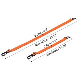 PATIKIL Ski Boot Carrier Strap, Snowboard Boots Carrying Strap Adjustable Shoulder Sling for Ski Boots, Ice Skates, Orange