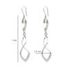 Agálea | Aretes largos de Plata ley .925 diseño Colgante