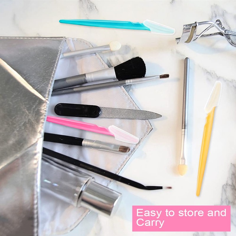 HFATMOS 12 Pcs Eyebrow Razor, Multipurpose Exfoliating Dermaplaning Tool for
