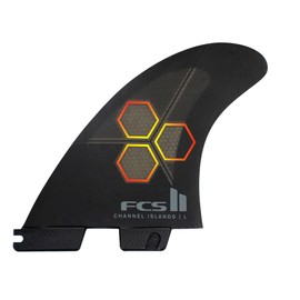 FCS II CI Upright Tri Fin Set (Black, Medium)