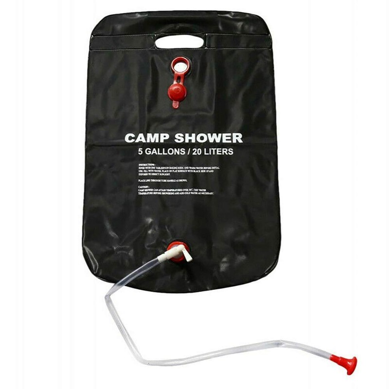 2 Pack Solar Power Shower Camping Water Portable Sun Compact
