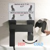 BEIYI Wall Mount Tub Faucet with 3 Functions Handheld Sprayer,