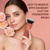 Daubigny Brocha Base Maquillaje Diámetro Superior Líquido Prémium Plana Profesional
