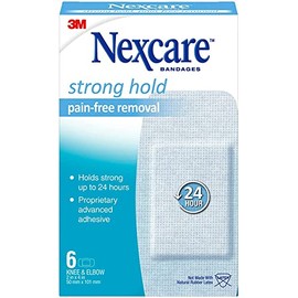 Nexcare Sensitive Skin Bandages,Knee and Elbow 6 ea ( Pack of 2)