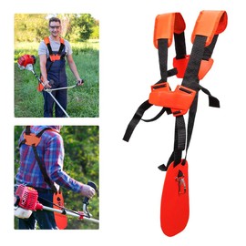 Brush Cutter Strap, Shoulder Strap for Brush Cutter, Adjustable Double Shoulder Strap, Padded Belt Carry Strap, Brush Cutter Accessories, Shoulder Strap for Lawnmowers, Brush Cutters