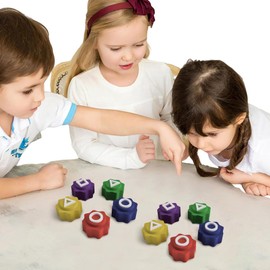 Orgone Gonggi Korean Games, Gongji Games Korean Jacks Game Stone Play Set, Hand-Eye Coordination Training Toy, Catching Pebble Stones Play Set (Without Base 2Pcs)