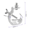 KOHAND 8 Pack Stage Light Clamp Hook, Aluminum Alloy Truss