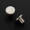 Ravinte 5 Pack Brushed Nickel Round Cabinet Knobs Solid Dresser