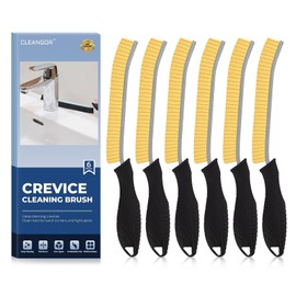 Cleangor Crevice Cleaning Brushes, Cleaner Scrub Brush Tool for Hard to Reach Tight Space, Home Essentials, Cleaning Supplies for Shower, Bathroom, Kitchen, Toilet, Window