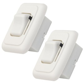 12 Volt DC Dimmer Switch with High-Side Dimmer RV Dimmer Switch for RV/Auto/Truck/Marine (White, 2 Pcs)