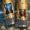 Brass Foot Valve with Check Valve and Stainless Steel Basket