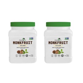 Morning Pep 2 PACK Morning Pep Monk Fruit Sweetener, golden Sugar Substitute, 2.5 lb, Keto Friendly, 1:1 Sugar Replacement, Zero Calorie, Non-GMO, Kosher, Golden Flavor