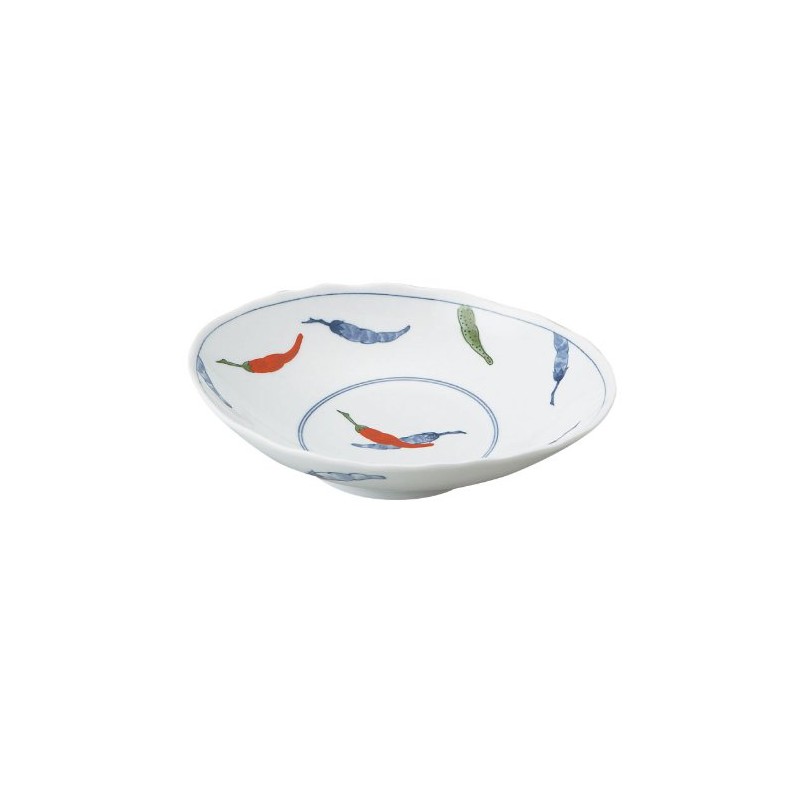 11th Chili Pepper 22.5 cm Oval Deep Dishes AM – nto70df