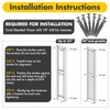 MorningRo 12 Pack Vinyl Shutter Fasteners Plastic Shutter Screws Window