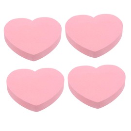 DIYEAH 4 Nota Del Hogar Pegatinas Notas Adhesivas Divertidas Notas Adhesivas De Corazón Para Hacer La Lista De Blocs De Notas Blocs De Notas De Oficina Pegatinas De Notas Papel Rosa