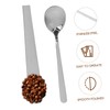 SHOWERORO 12pcs Stainless Steel Serving Spoons Long Handle Thickened Soup