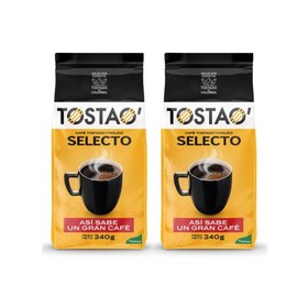 Tostao colombian coffee (2 Pack x340 gr) Light Tostao Cafe Colombiano Selecto roasted and ground Light coffee Colombian Coffee