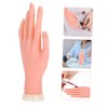 BIUDECO Flexible Manicure Practice Hand Model Realistic Nail Art Training