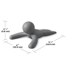 umbra BUDDY 21013767149 Rubber Door Stopper, Insert, Gray, Set of 2