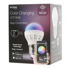 Vibe E-ssential Color Changing Smart RGBW LED Bulb - BT App & Remote Control Options Tik Tok