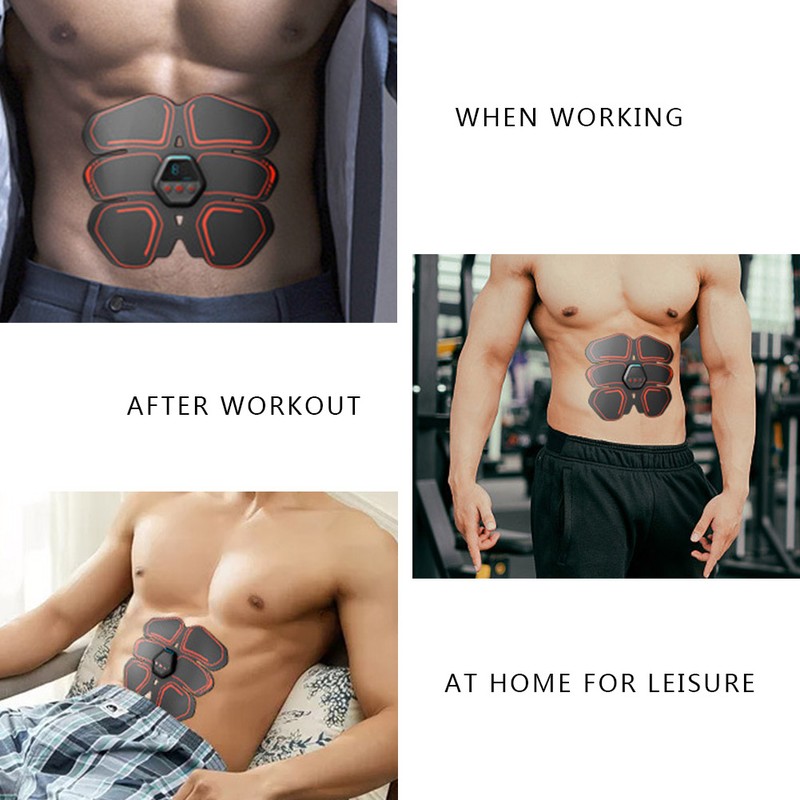 EMS Abdominal Muscle Trainer Portable Digital Display Charging Exercise Fitness