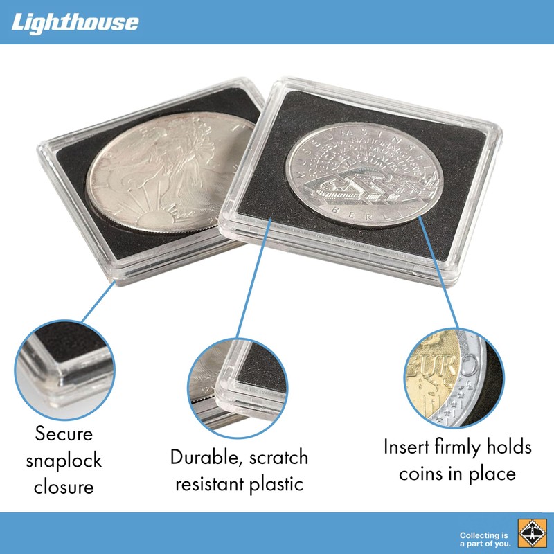 Lighthouse Square coin capsules QUADRUM, inner diameter 41 mm