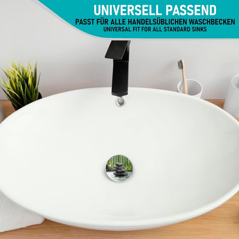 Arteneur Sink Plug 40 mm Bamboo Spa - Stainless Steel
