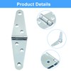 Piutouyar 6 Pcs Heavy Duty Strap Hinges, Silver Strap Hinges