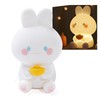Rabbit Patting Light Silicone Lovely Adjustable Brightness Small Bunny Bed