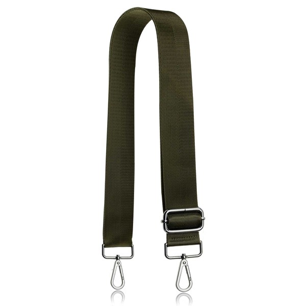 Allzedream Wide Purse Strap Replacement Crossbody Shoulder Bag Adjustable, Olive