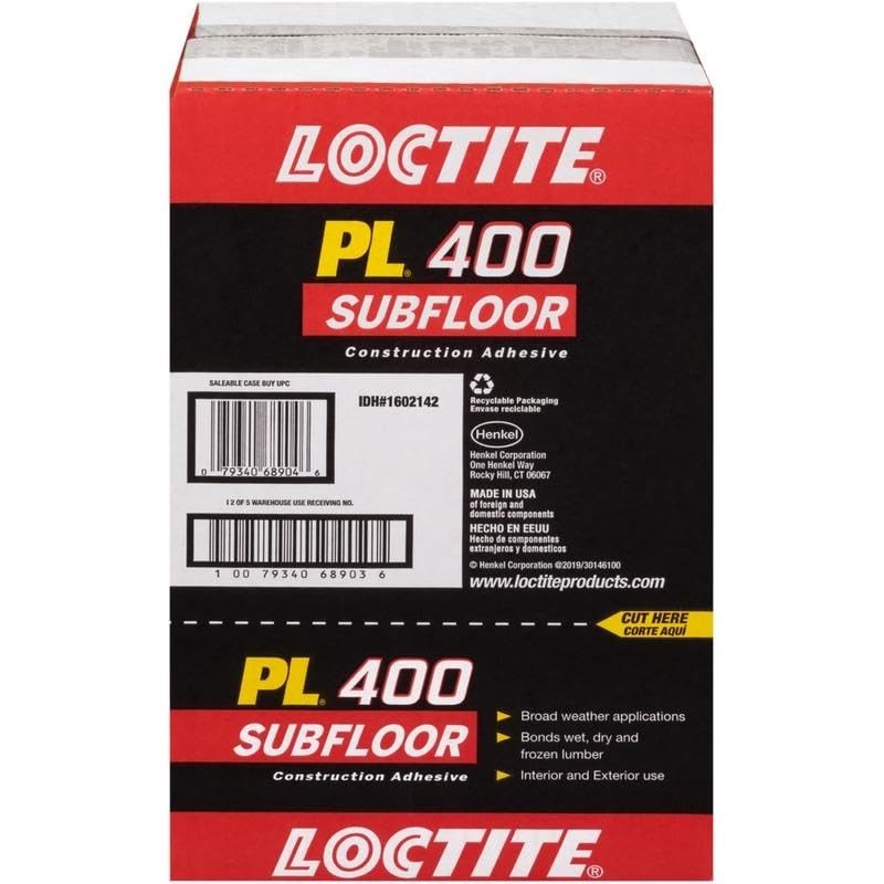 Henkel Loctite PL 400 Subfloor Adhesive Synthetic Rubber Subfloor Construction