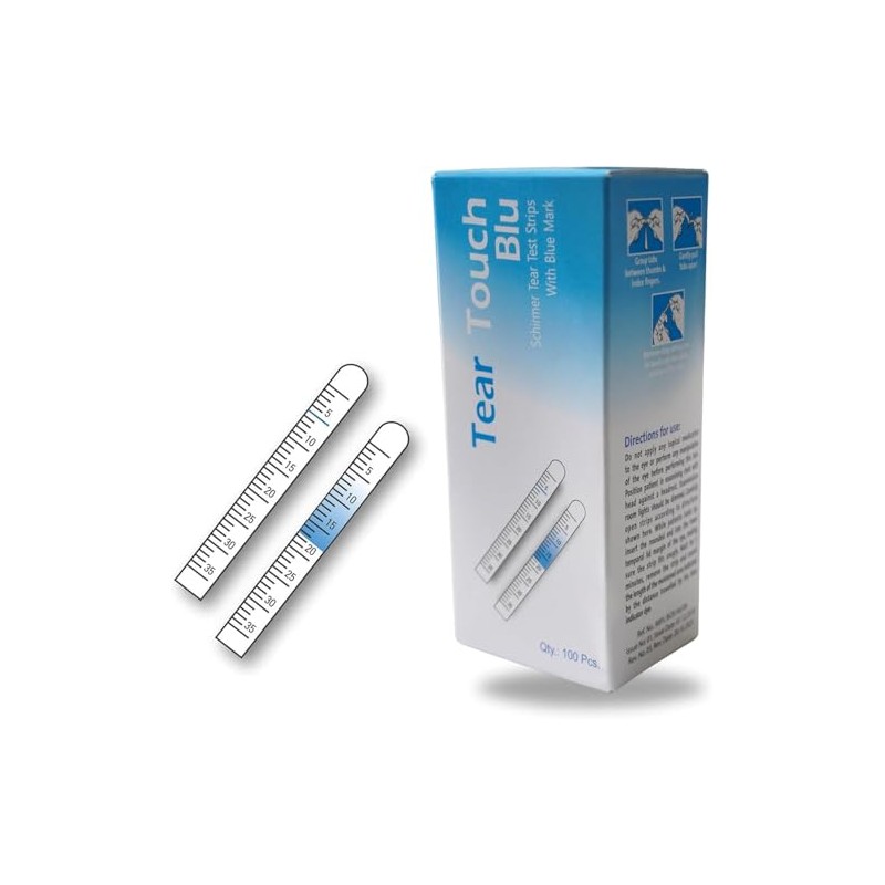 KASHSURG Schirmer Tear Test Strips with Blue Mark 100 Strips