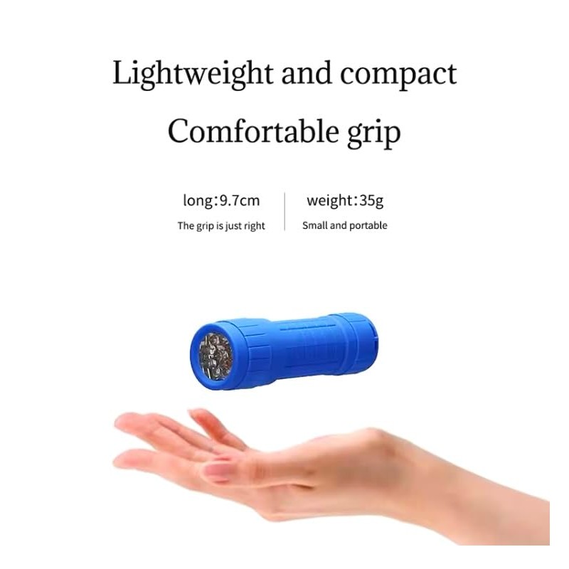 UKDGTMR Mini Portable Torch Flashlight x2, with Drawstring Bag 9