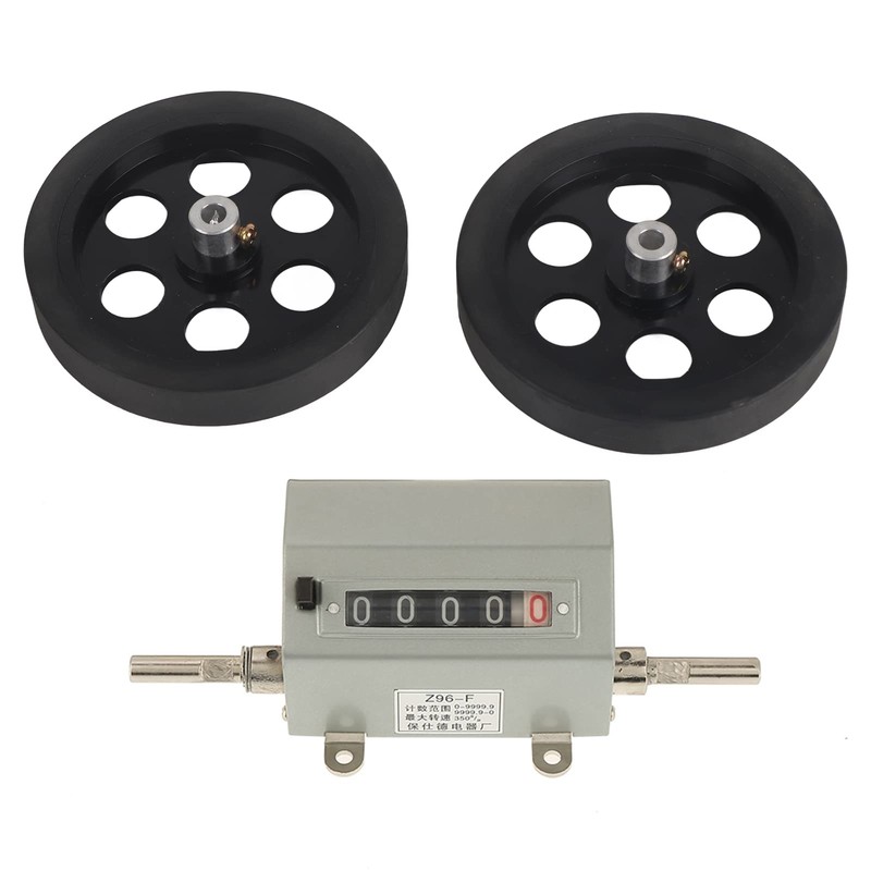 Counter Rolling Wheel, Digits 0-9999.9 Length Counter Counting Measuring Length,