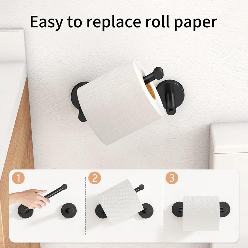 FEILERN Toilet Paper Holder, Tissue Roll Holder for Bathroom, Matte