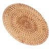 Round Woven Placemats, Natural Rattan Braid Table Mats, Hot Insulation